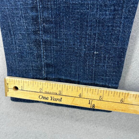 True Religion Jeans Women's 26 (2) Blue Julie Straight Pocket Flap Preppy - Picture 15 of 15